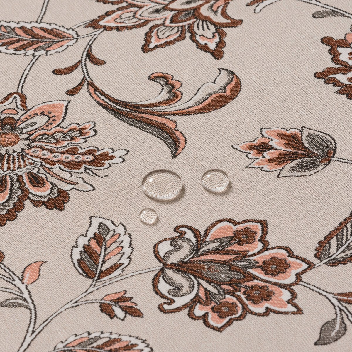 Mantel Jacquard Olivier Terracota · Pierre Cardin