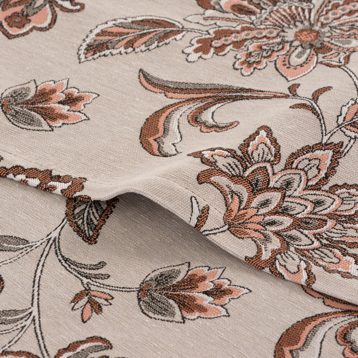 Mantel Jacquard Olivier Terracota · Pierre Cardin