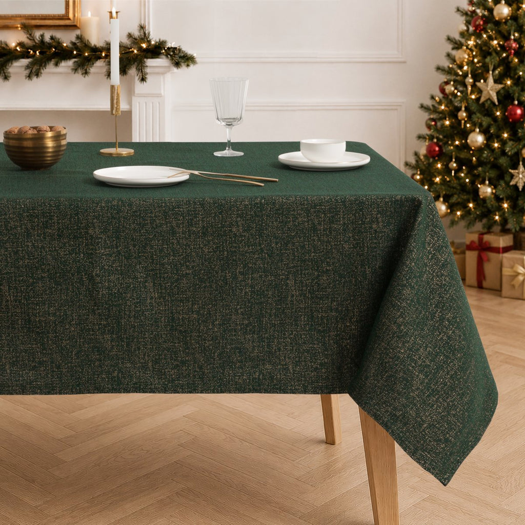 Mantel Navidad Jacquard Diamant Verde · Pierre Cardin
