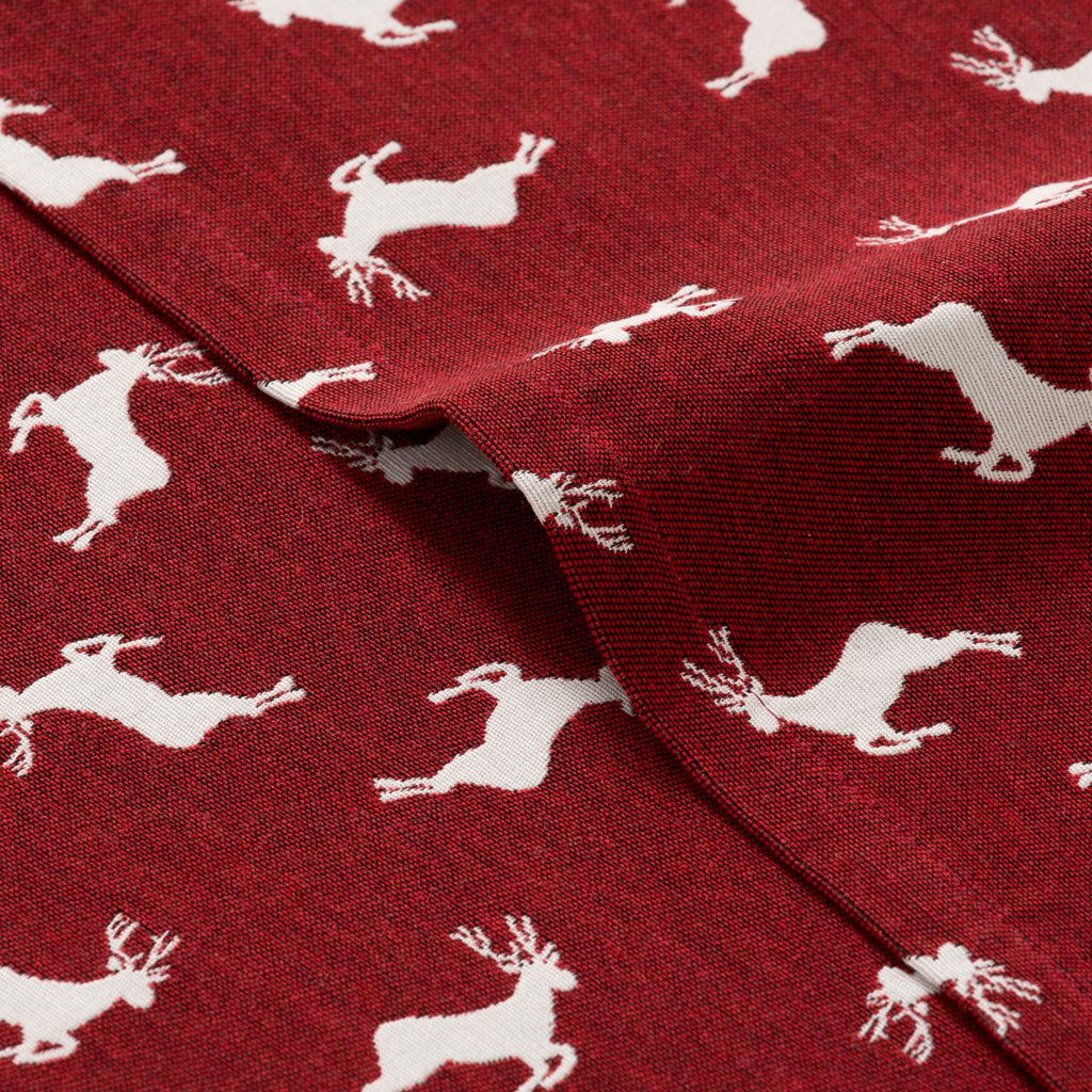 Mantel Navidad Jacquard Icewood Rojo · Pierre Cardin
