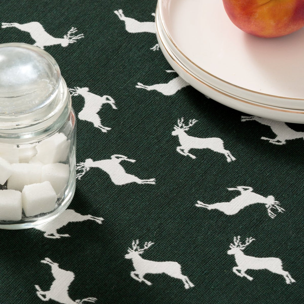 Mantel Navidad Jacquard Icewood Verde · Pierre Cardin