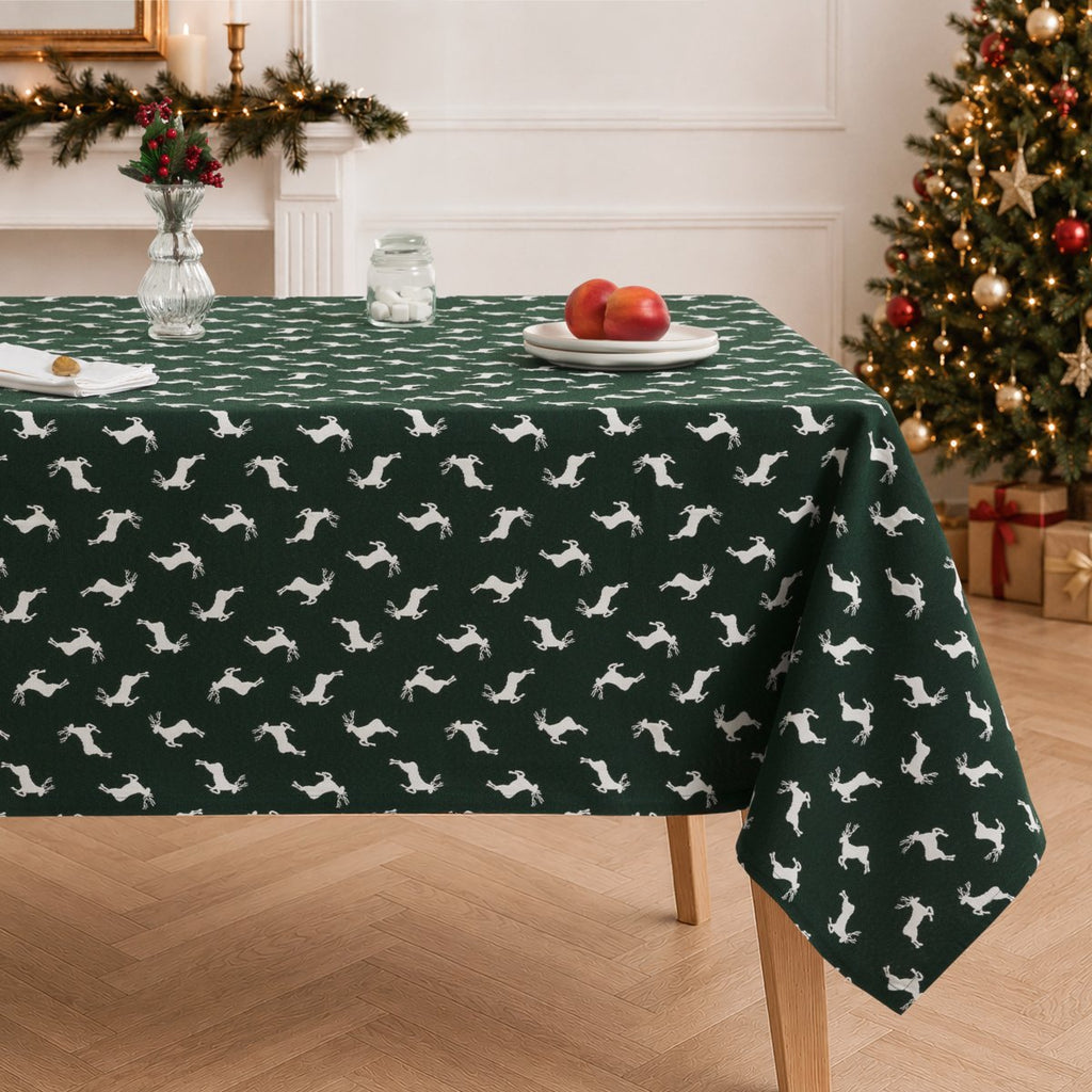 Mantel Navidad Jacquard Icewood Verde · Pierre Cardin