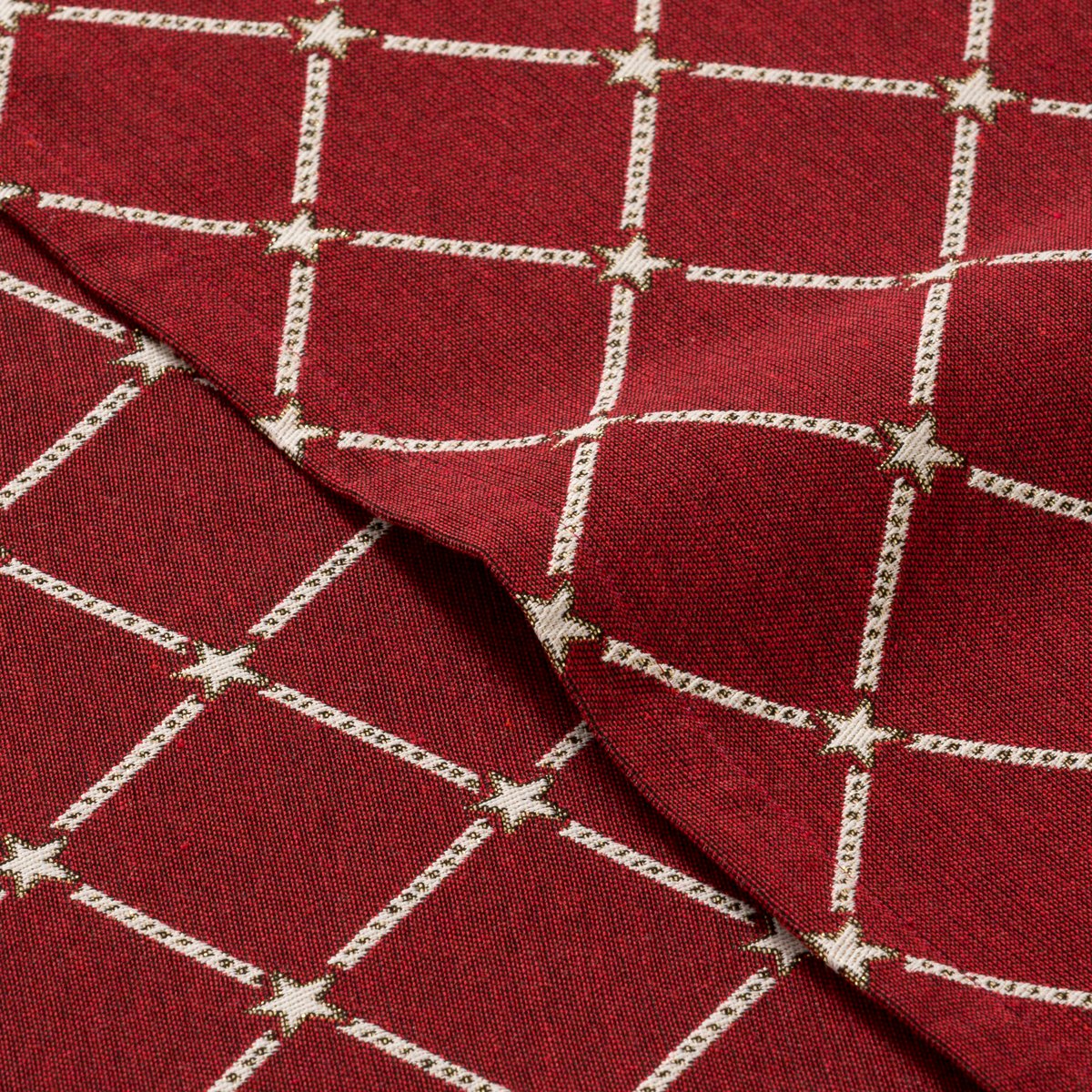 Mantel Navidad Jacquard Magie Rojo · Pierre Cardin