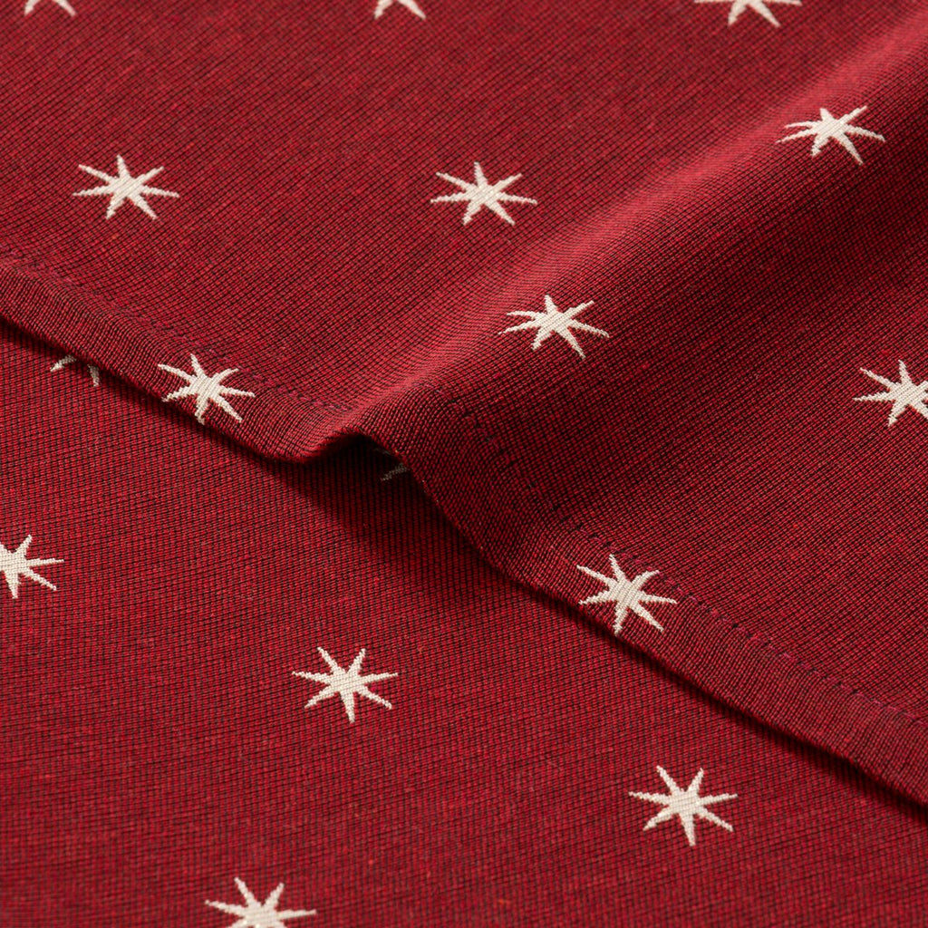 Mantel Navidad Jacquard Stellar Rojo · Pierre Cardin