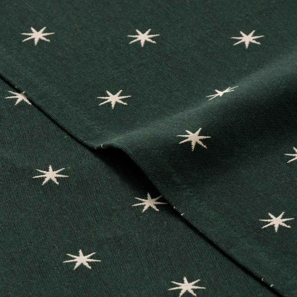 Mantel Navidad Jacquard Stellar Verde · Pierre Cardin