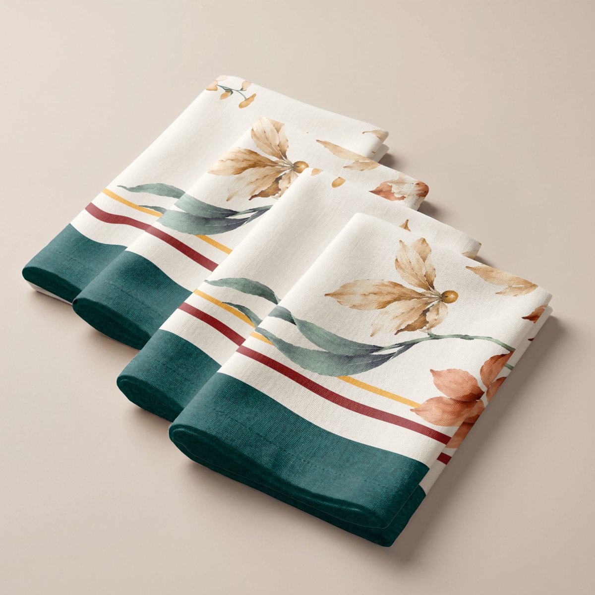 Pack 4 Servilletas Antimanchas Divine Multicolor · Pierre Cardin
