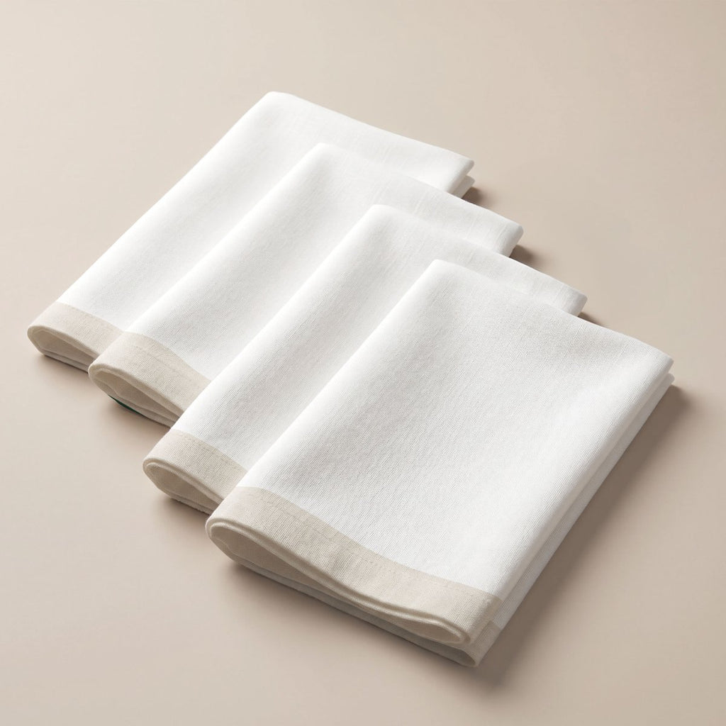 Pack 4 Servilletas Antimanchas Essence Beige · Pierre Cardin