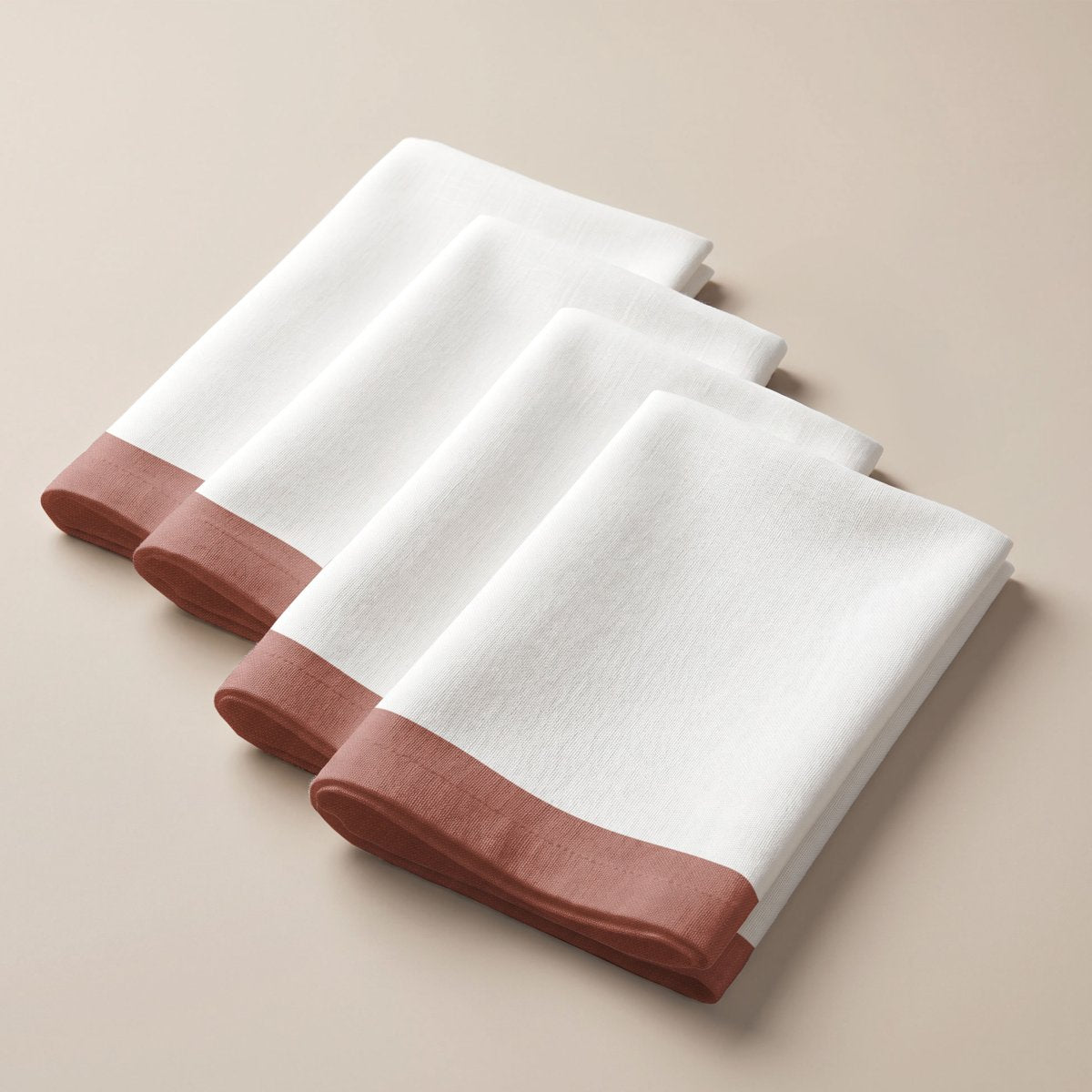Pack 4 Servilletas Essence Terracota