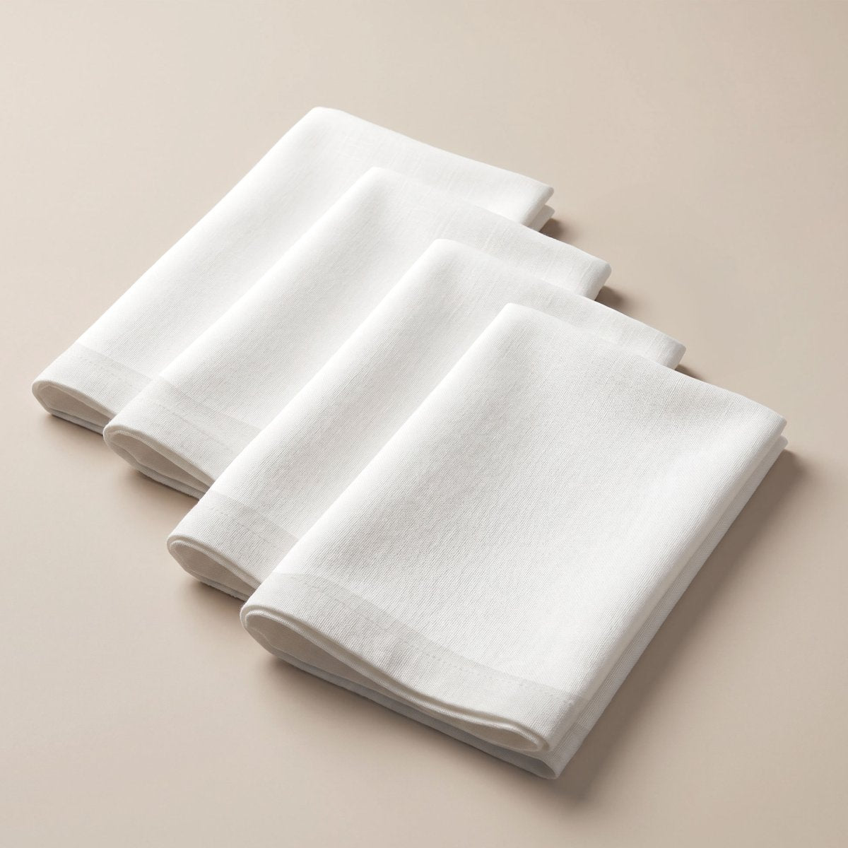 Pack 4 Servilletas Essence White