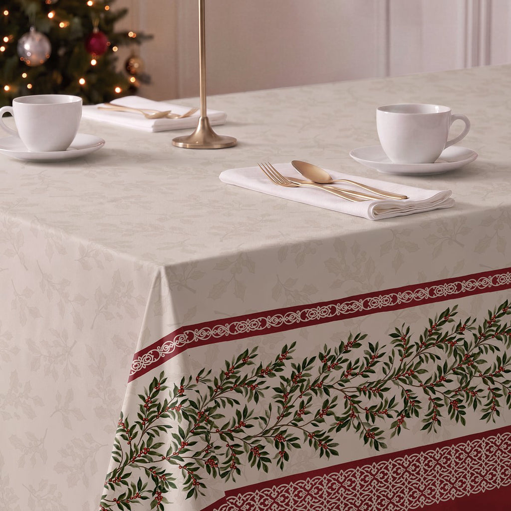 Mantel de Navidad Abedul Green-Red · Pierre Cardin
