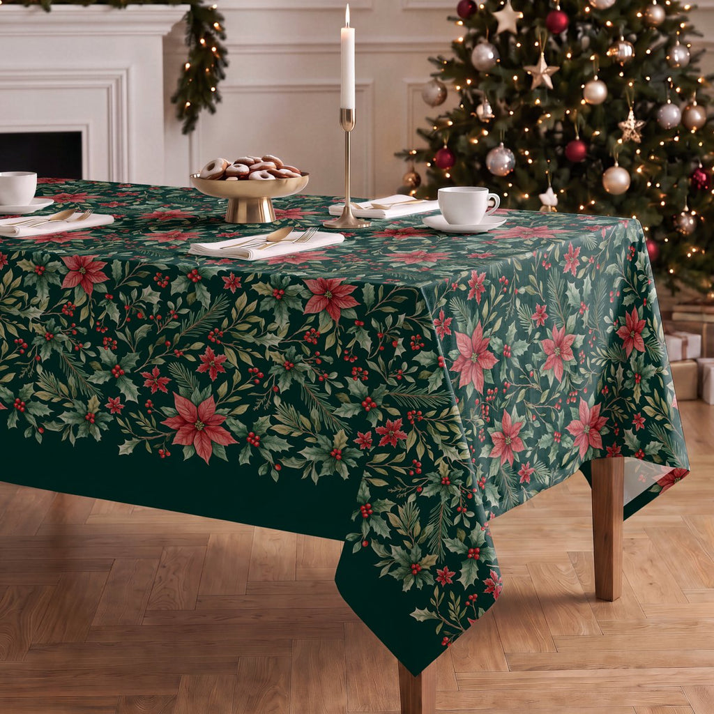 Mantel de Navidad Belen Green · Pierre Cardin