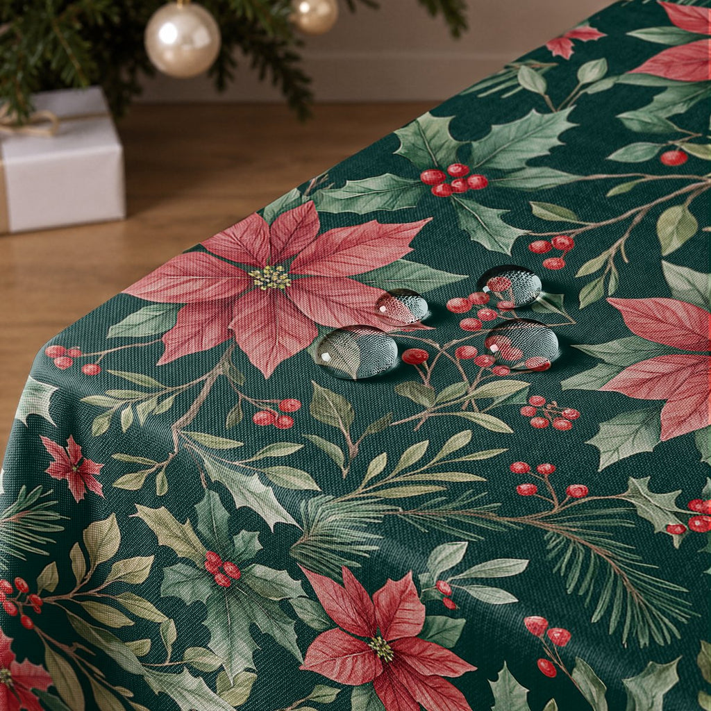 Mantel de Navidad Belen Green · Pierre Cardin