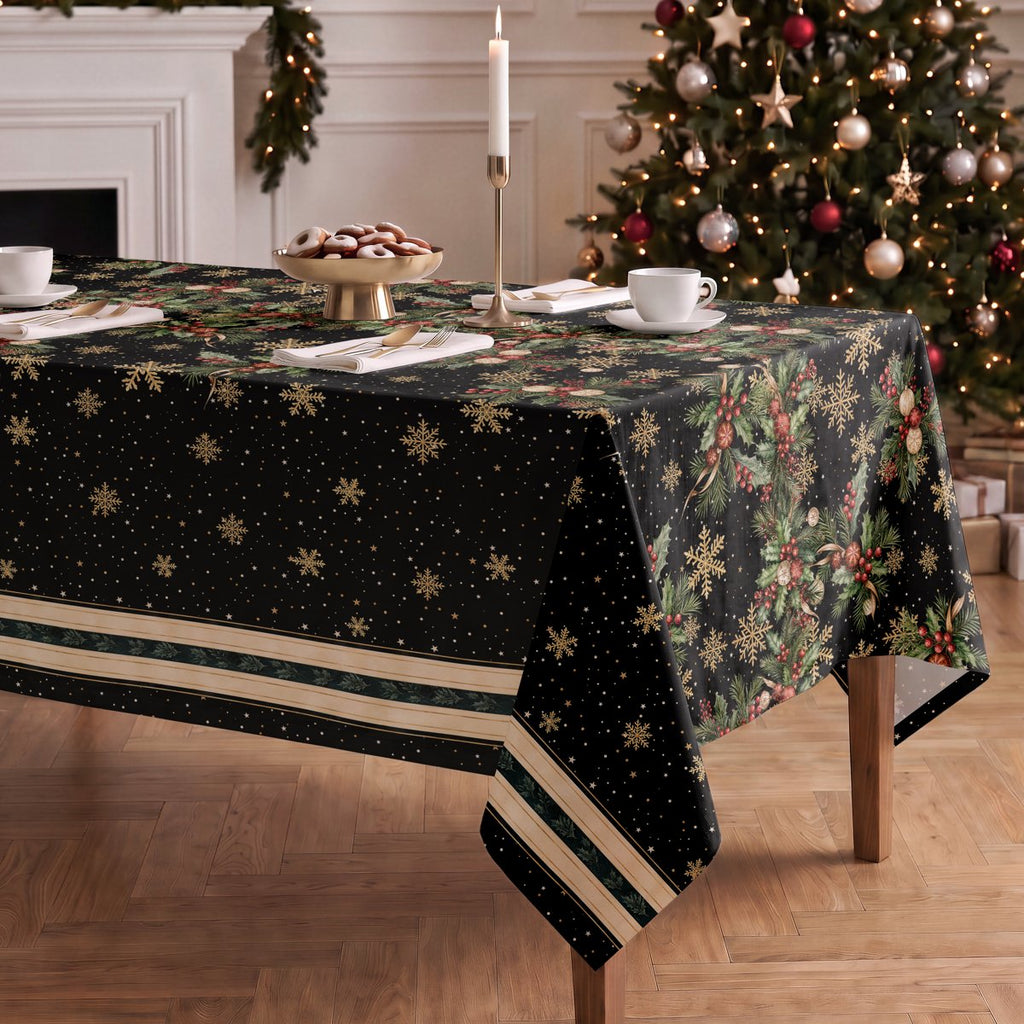 Mantel de Navidad Bruma Black · Pierre Cardin