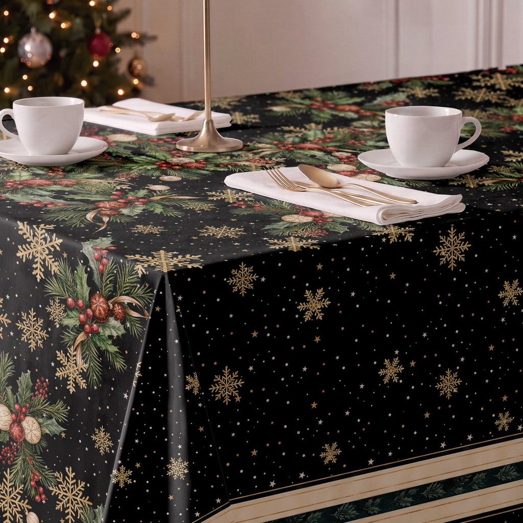 Mantel de Navidad Bruma Black · Pierre Cardin