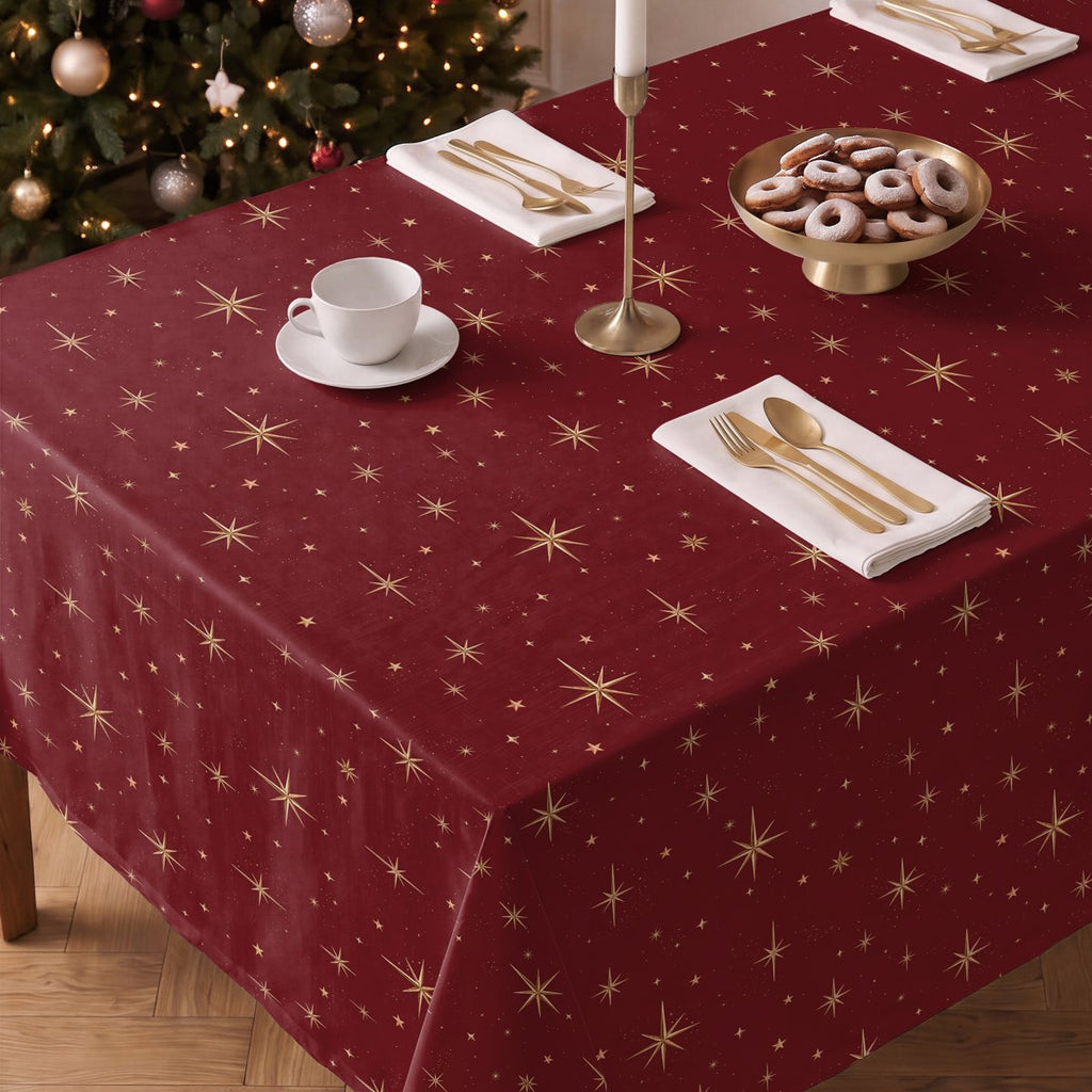 Mantel de Navidad Destello Bordeaux · Pierre Cardin