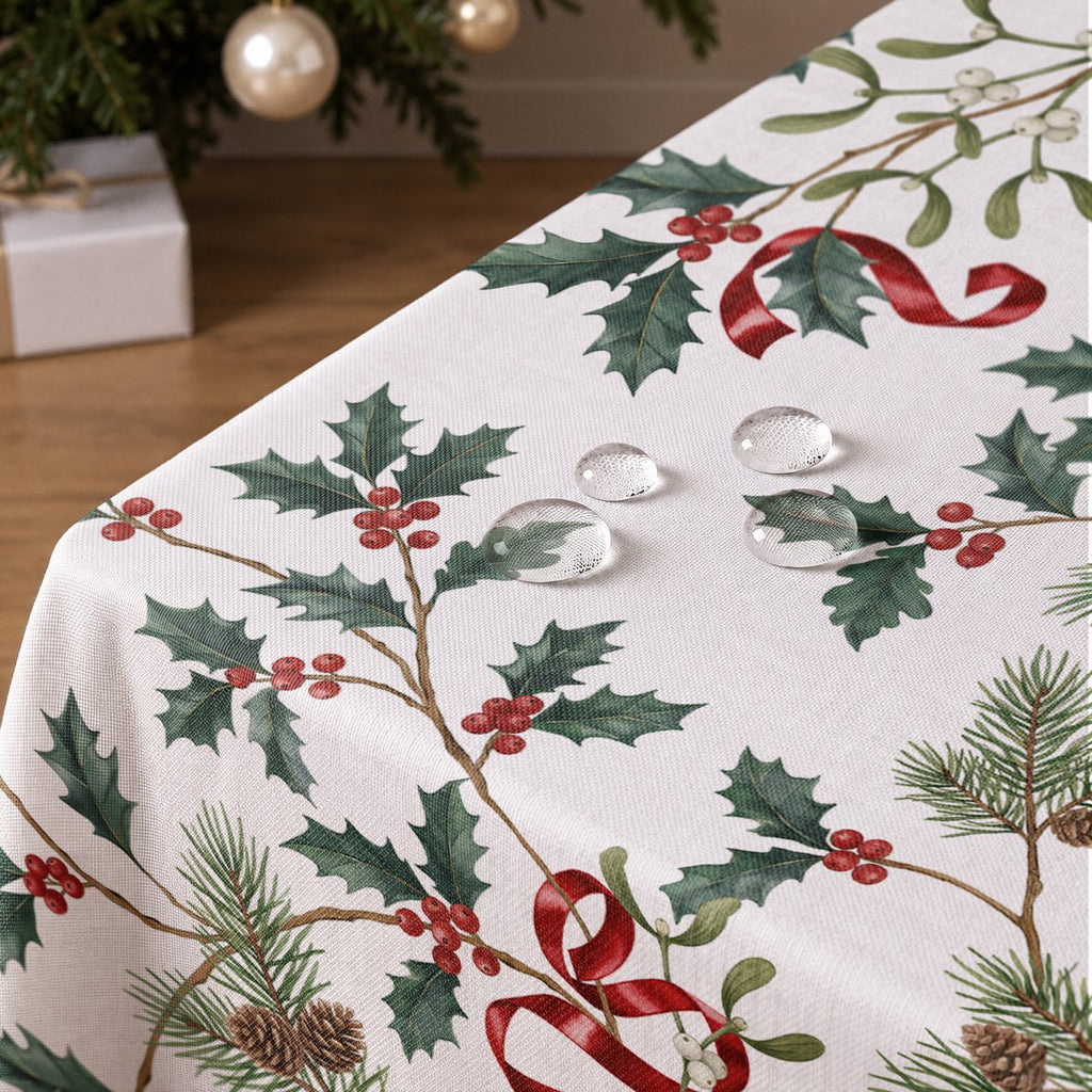 Mantel de Navidad Enebro Green-Red · Pierre Cardin