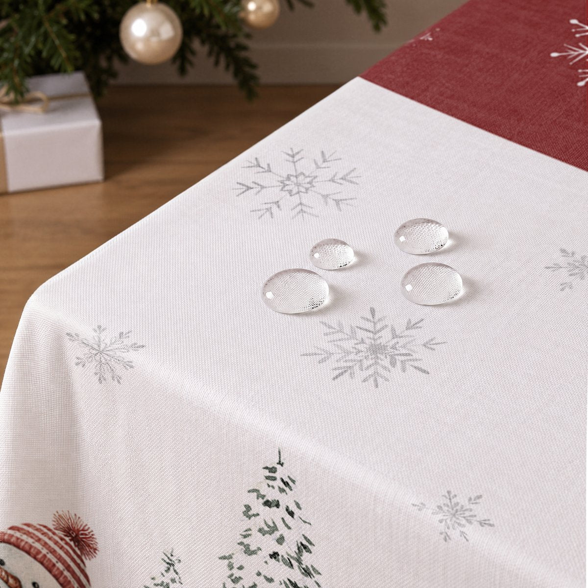 Mantel de Navidad Helsinki Red · Pierre Cardin