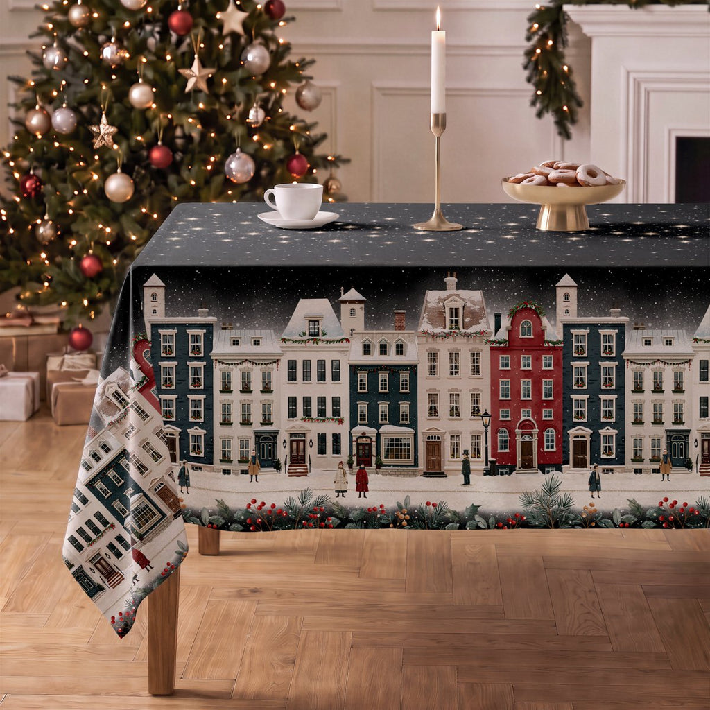 Mantel de Navidad Laponia Black · Pierre Cardin