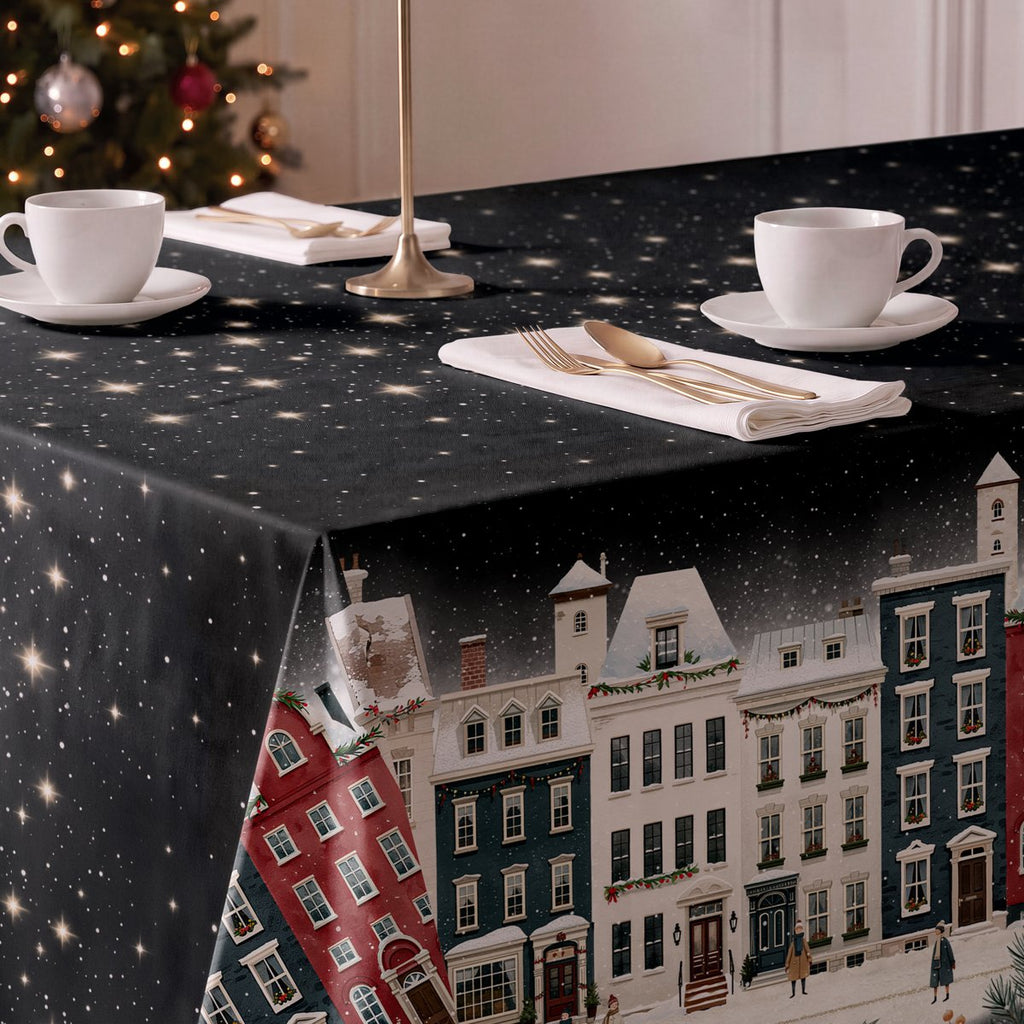 Mantel de Navidad Laponia Black · Pierre Cardin