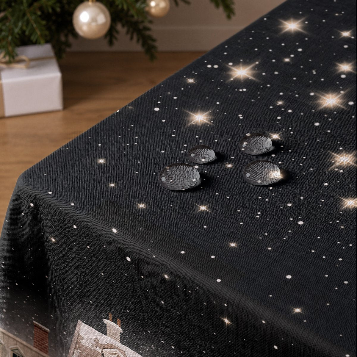 Mantel de Navidad Laponia Black · Pierre Cardin