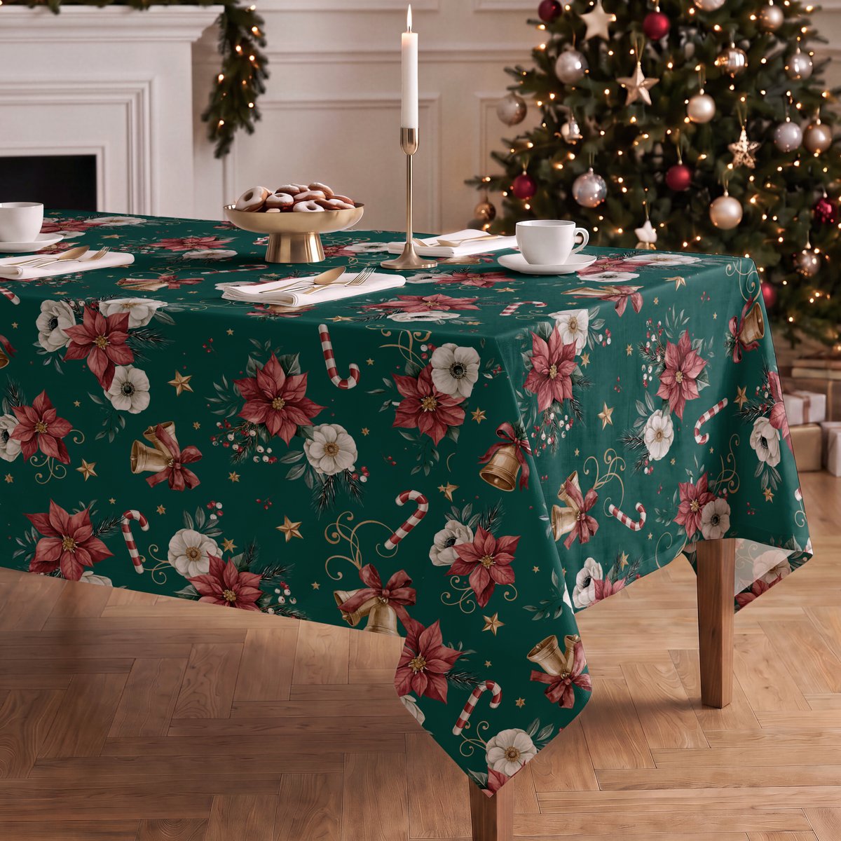 Mantel de Navidad Lucero Green · Pierre Cardin