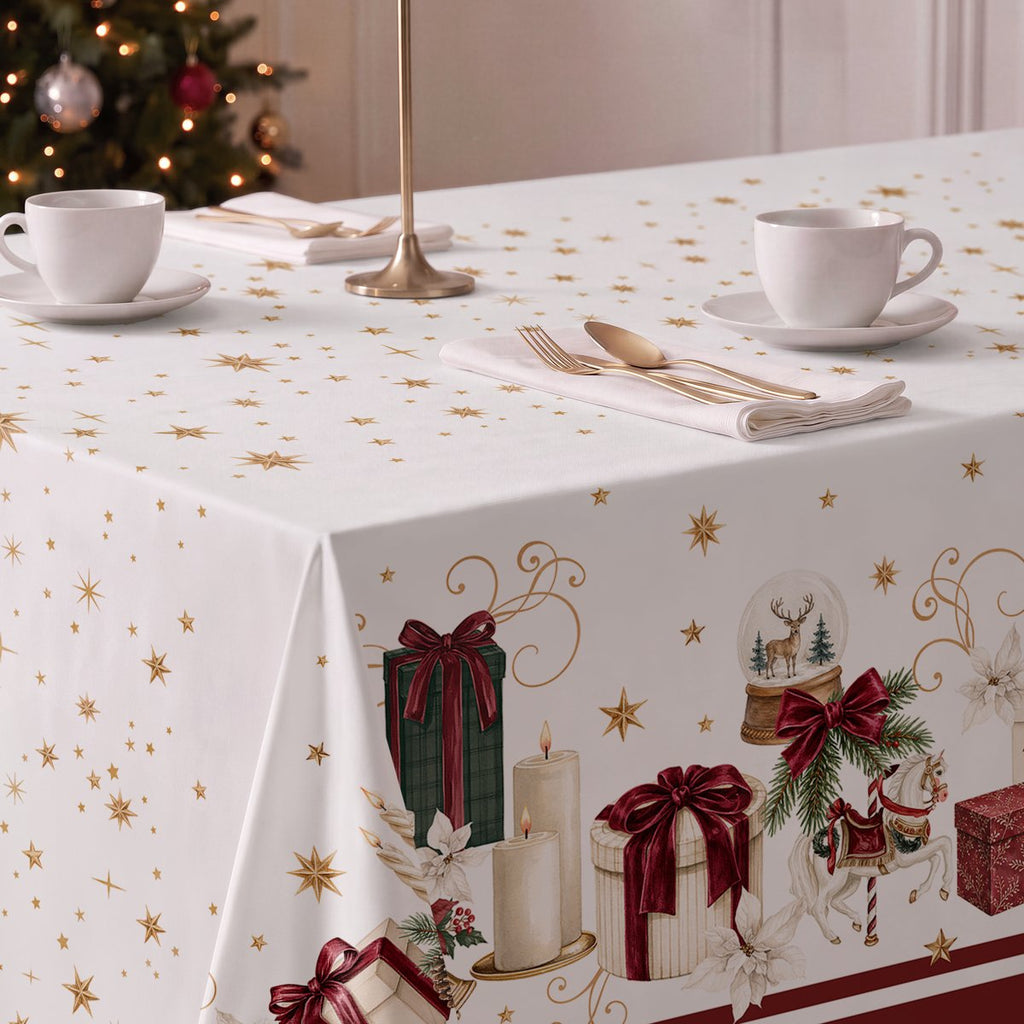 Mantel de Navidad Navideño Bordeaux · Pierre Cardin