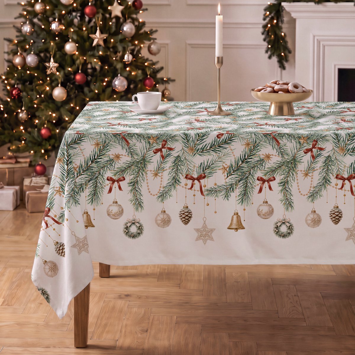 Mantel de Navidad Nordica Grey · Pierre Cardin