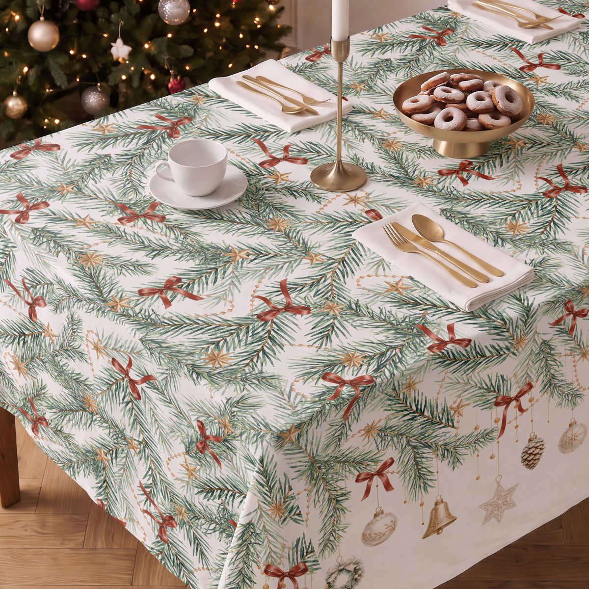 Mantel de Navidad Nordica Grey · Pierre Cardin