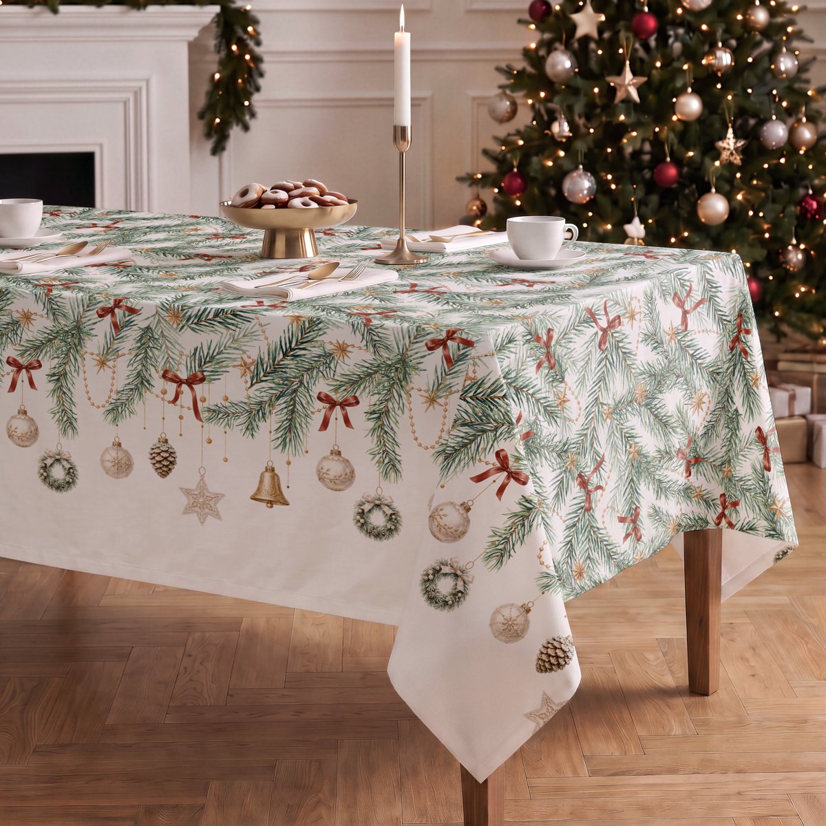 Mantel de Navidad Nordica Grey · Pierre Cardin