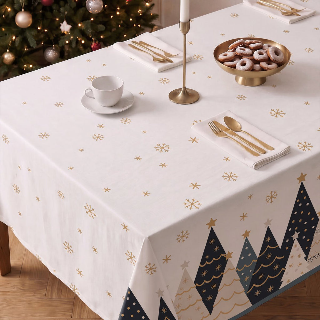 Mantel de Navidad Pinar Blue · Pierre Cardin