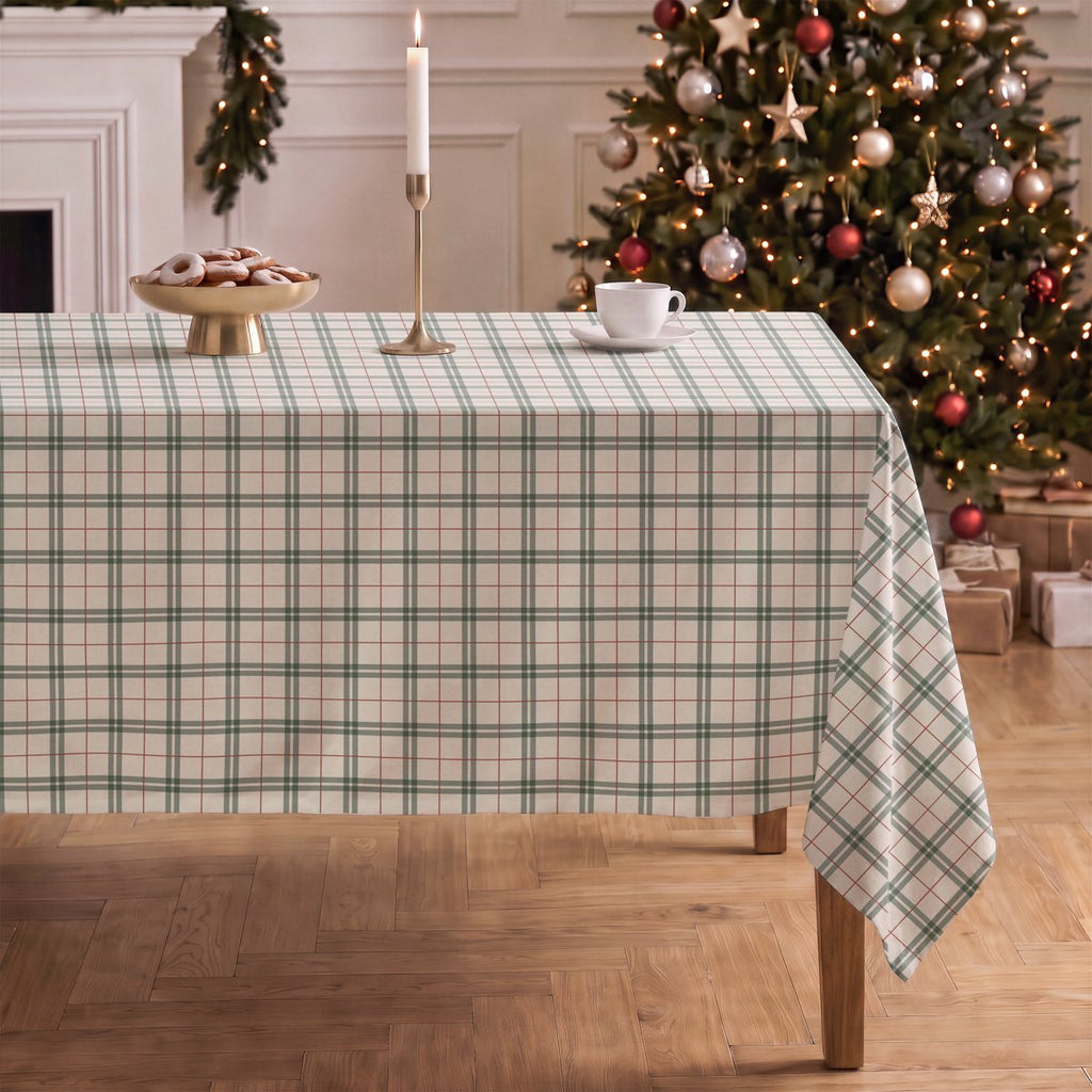 Mantel de Navidad Taiga Green-Red · Pierre Cardin