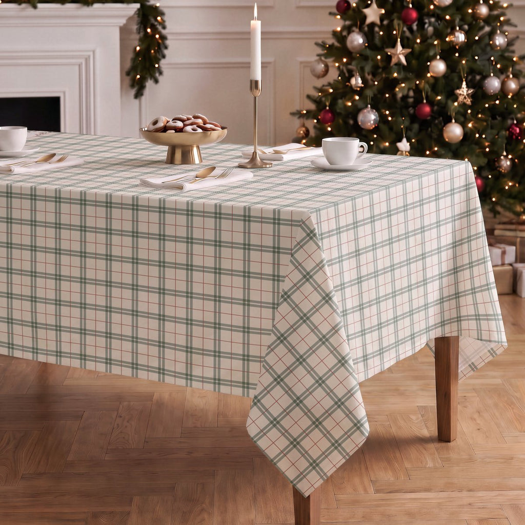 Mantel de Navidad Taiga Green-Red · Pierre Cardin