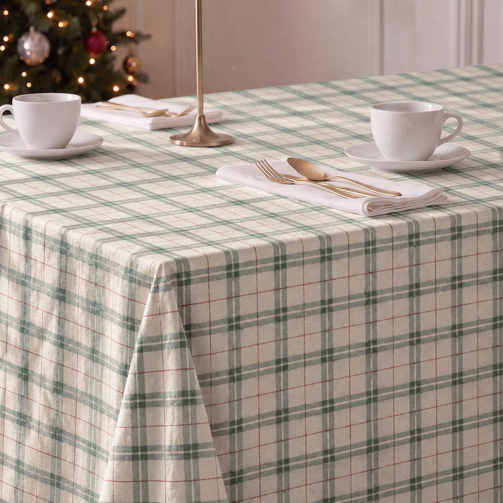 Mantel de Navidad Taiga Green-Red · Pierre Cardin