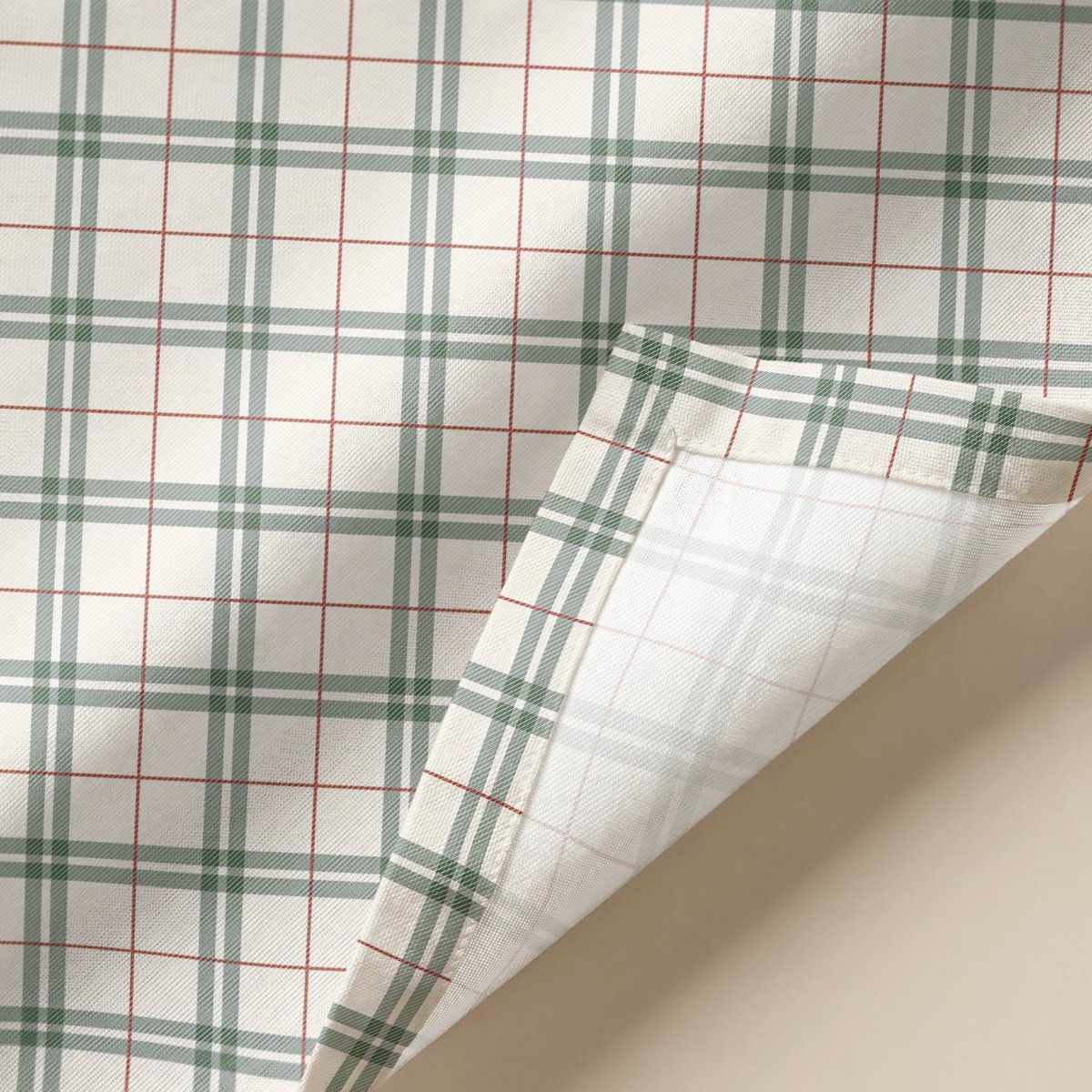 Mantel de Navidad Taiga Green-Red · Pierre Cardin