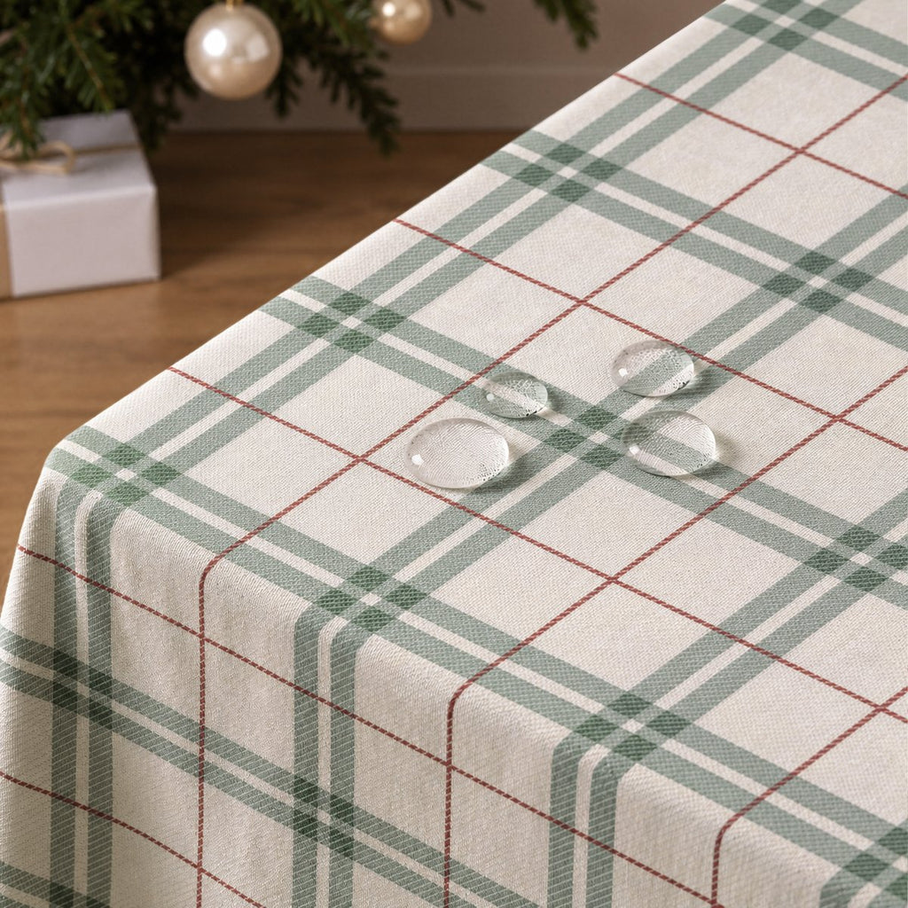 Mantel de Navidad Taiga Green-Red · Pierre Cardin