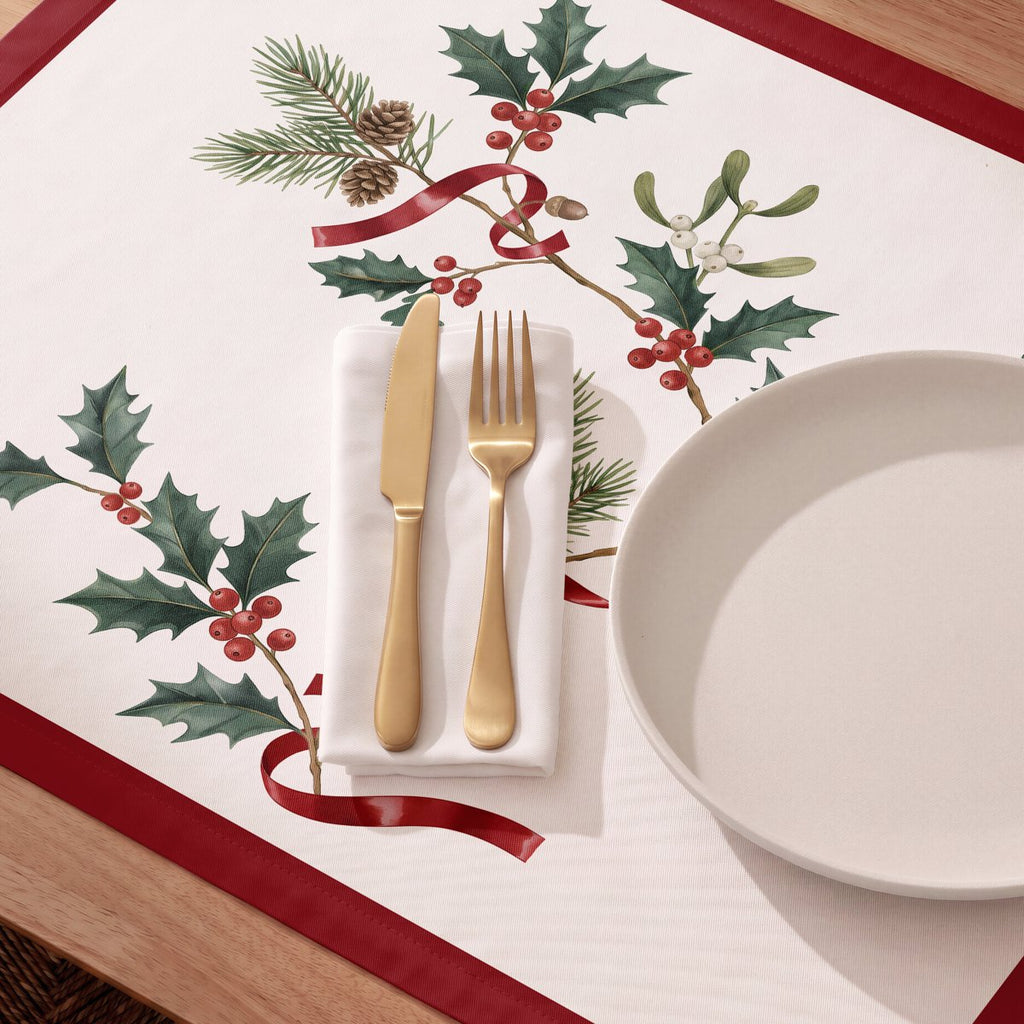 Mantel de Navidad Silvestre Red · Pierre Cardin