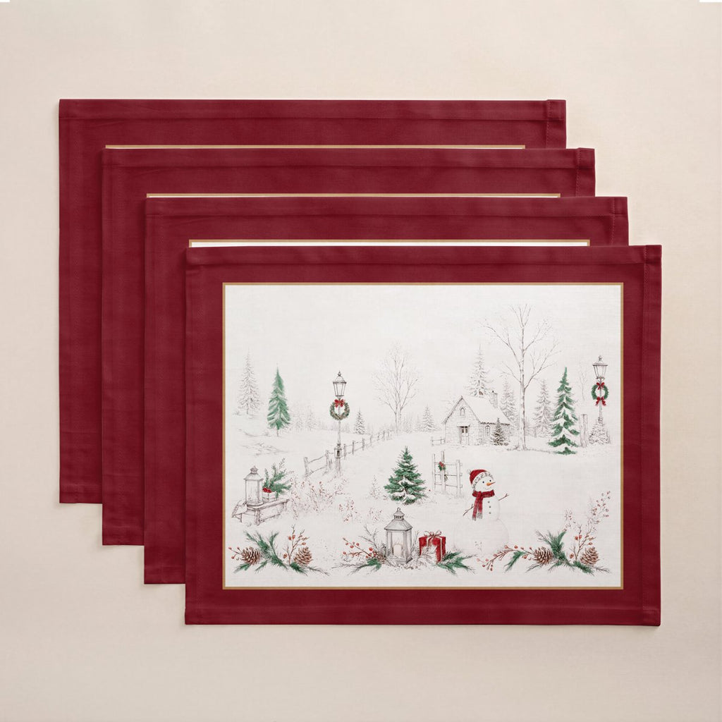 Manteles Individuales de Navidad Artico Red (Pack de 4) · Pierre Cardin