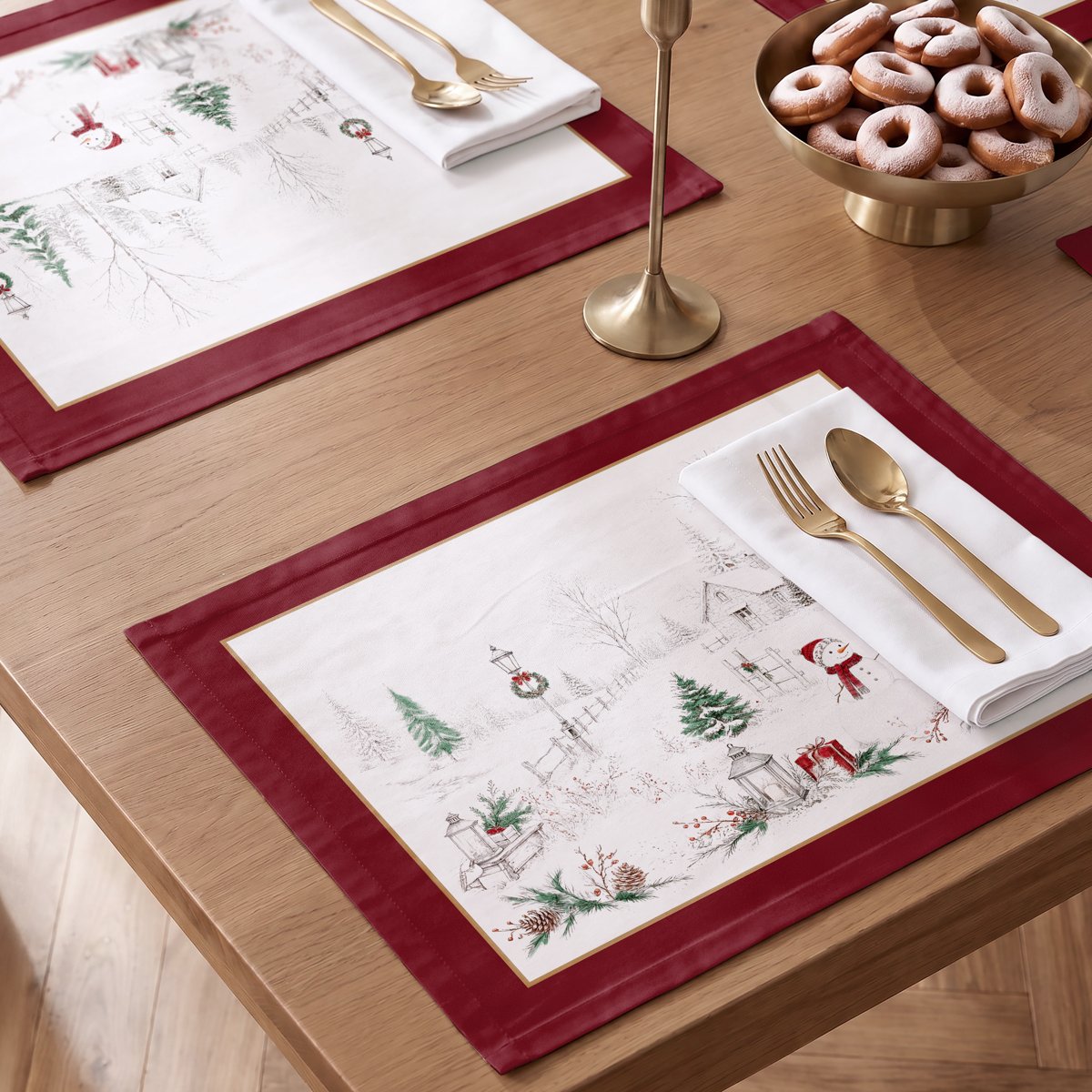 Manteles Individuales de Navidad Artico Red (Pack de 4) · Pierre Cardin