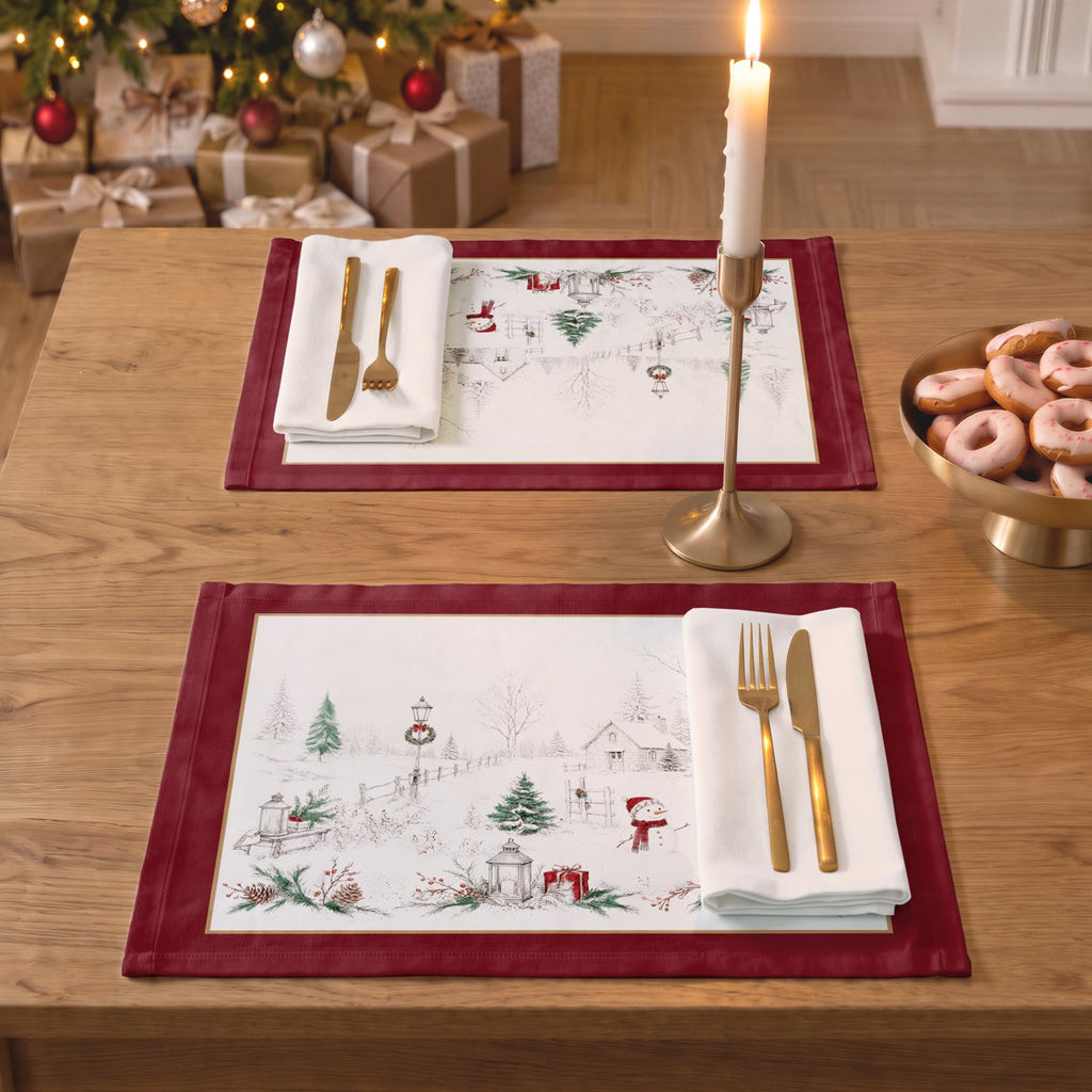 Manteles Individuales de Navidad Artico Red (Pack de 4) · Pierre Cardin