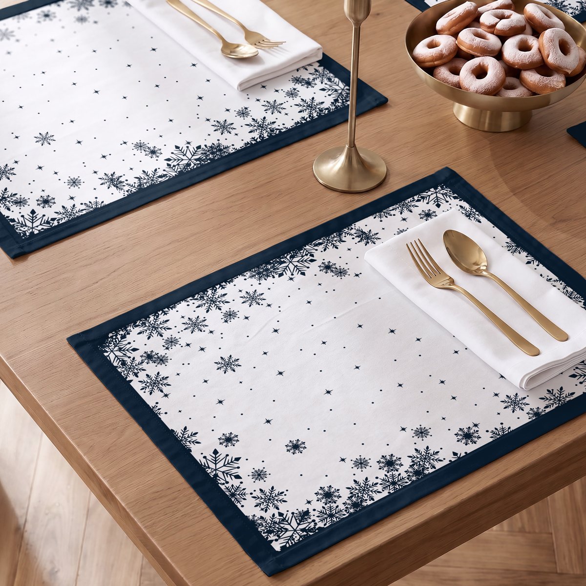Manteles Individuales de Navidad Nordland Blue (Pack de 4) · Pierre Cardin