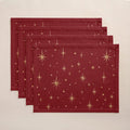 Manteles Individuales de Navidad Destello Bordeaux (Pack de 4) · Pierre Cardin