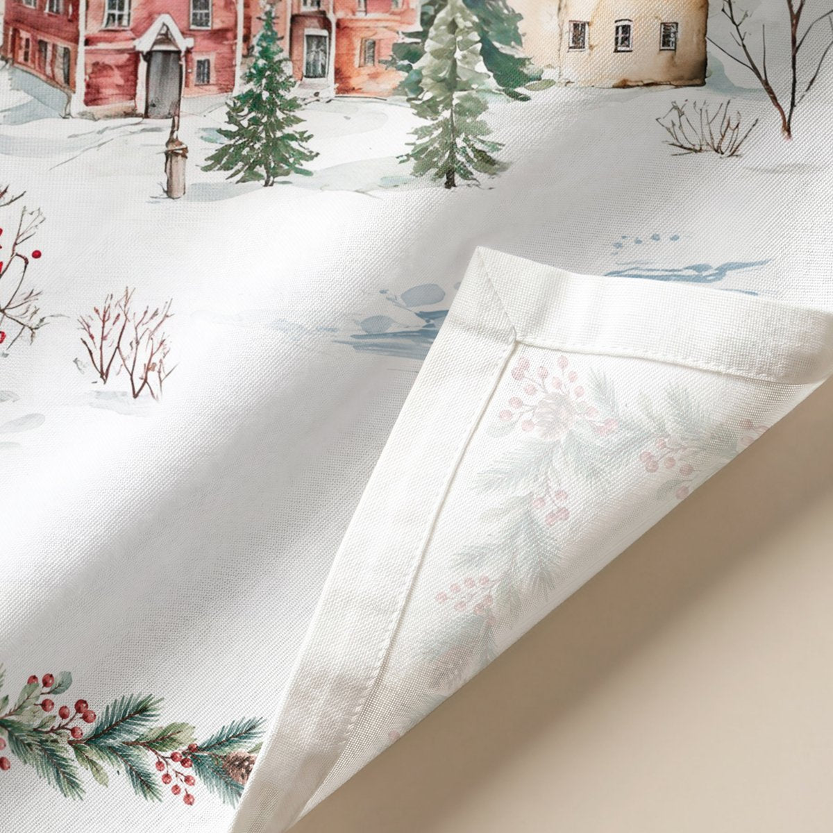Manteles Individuales de Navidad Tundra Bordeaux (Pack de 4) · Pierre Cardin