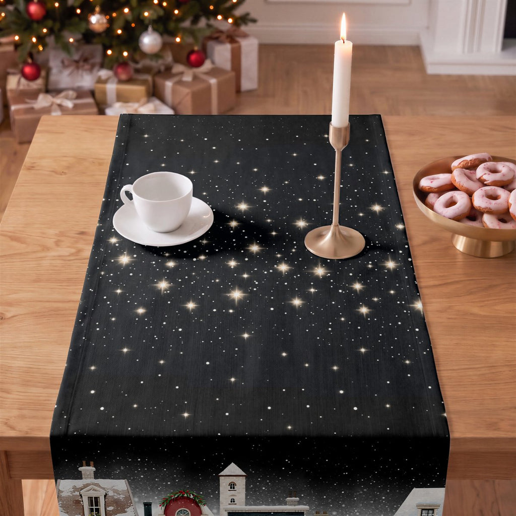Camino de Mesa de Navidad Laponia Black · Pierre Cardin
