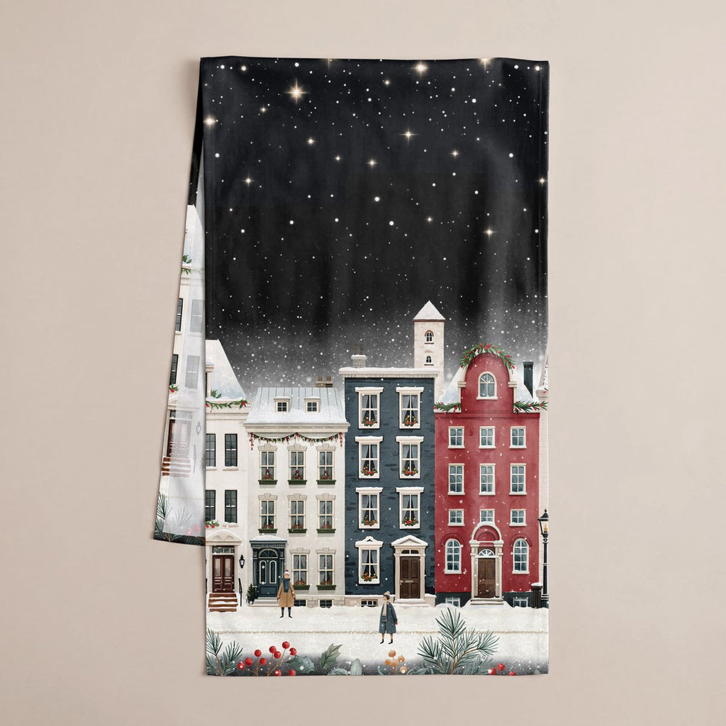 Camino de Mesa de Navidad Laponia Black · Pierre Cardin