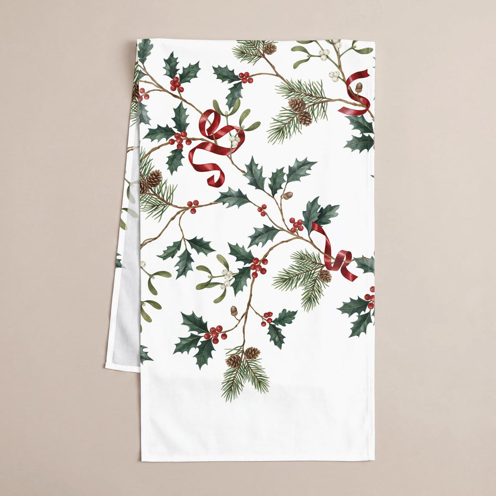 Camino de Mesa de Navidad Silvestre Red · Pierre Cardin