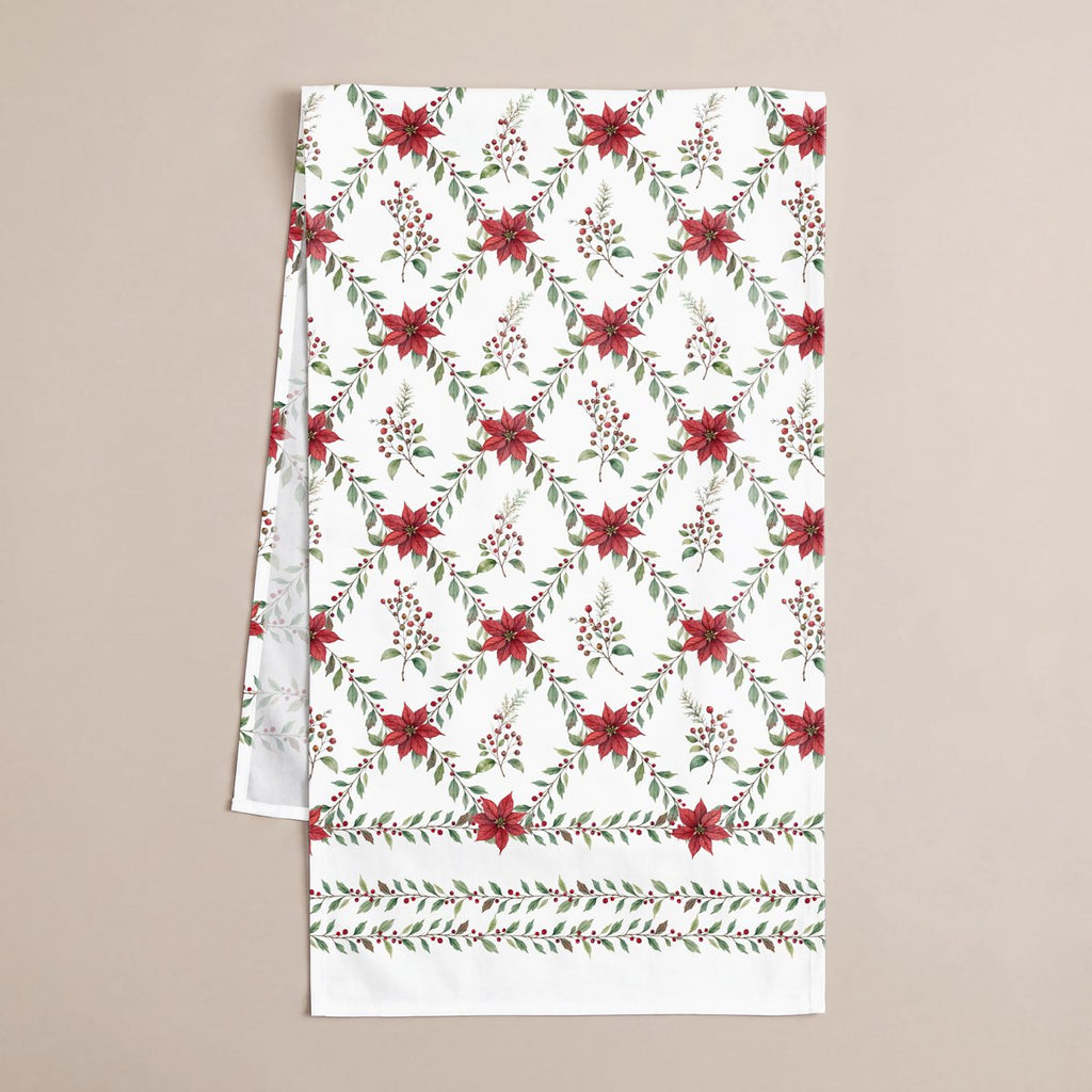 Camino de Mesa de Navidad Natura Green-Red · Pierre Cardin