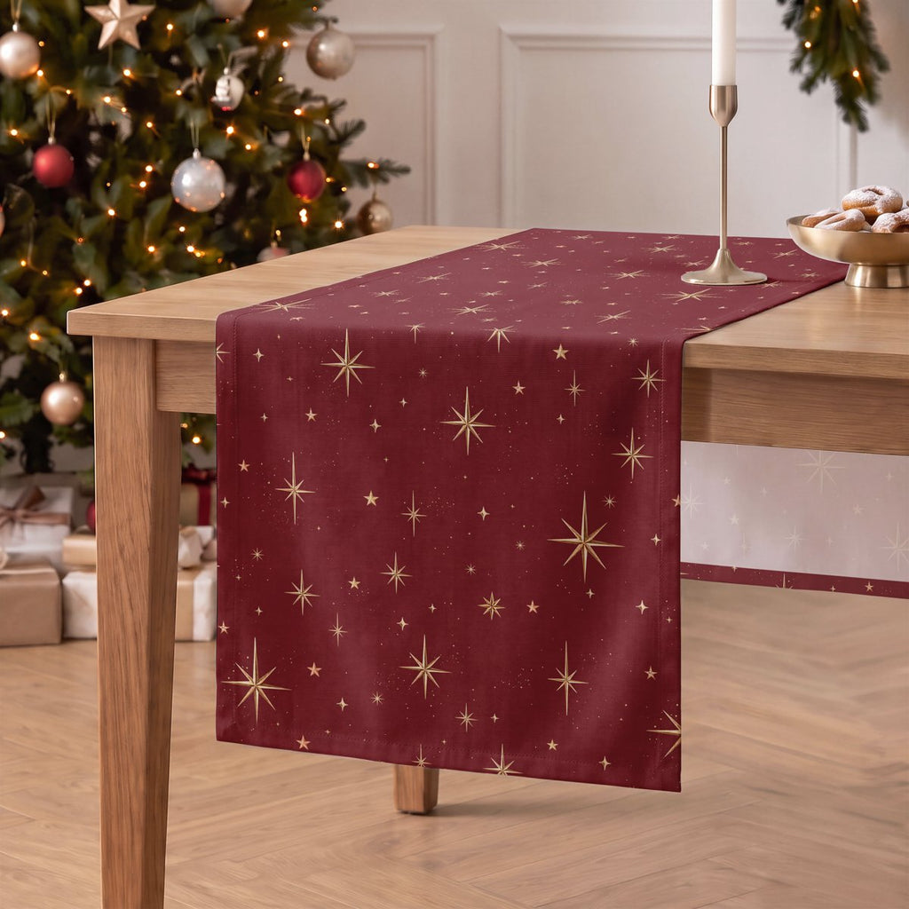 Camino de Mesa de Navidad Destello Bordeaux · Pierre Cardin