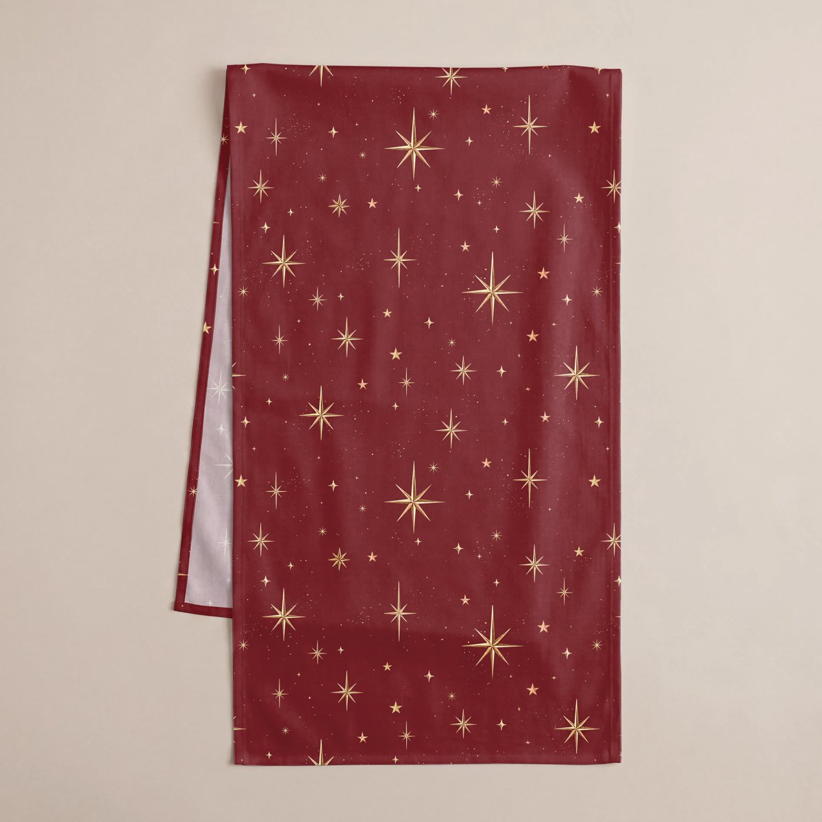 Camino de Mesa de Navidad Destello Bordeaux · Pierre Cardin