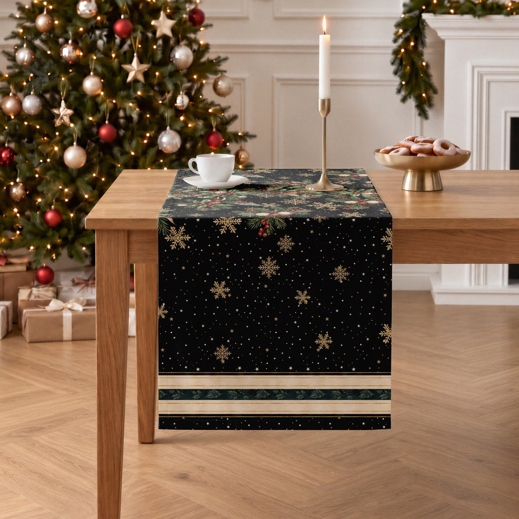 Camino de Mesa de Navidad Bruma Black · Pierre Cardin