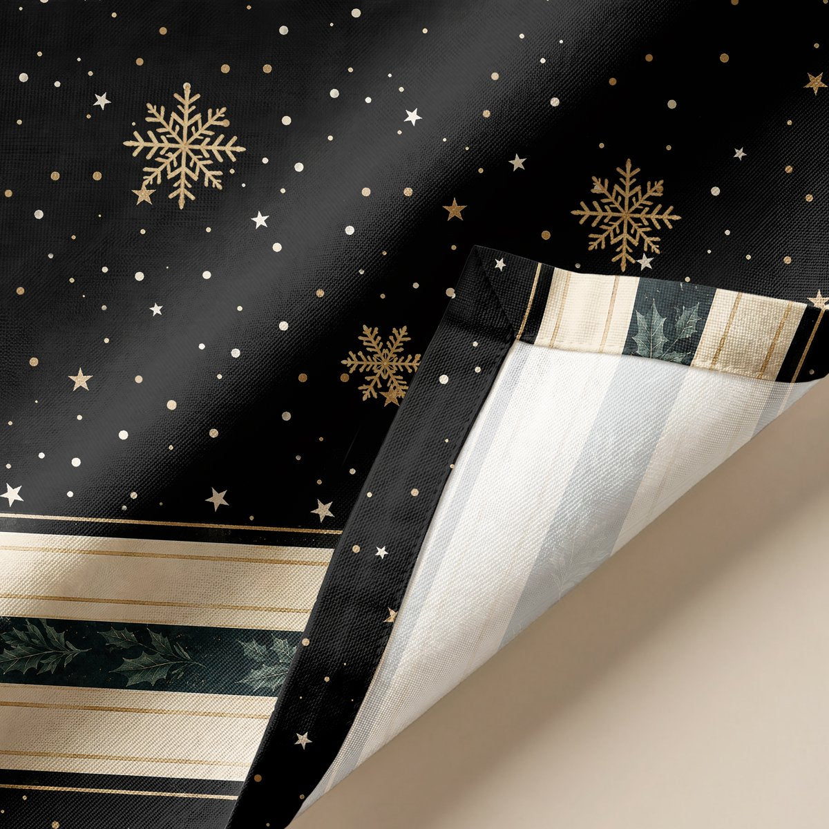 Camino de Mesa de Navidad Bruma Black · Pierre Cardin